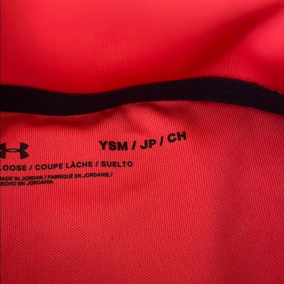 Under Armour Boys Performance Polo Shirt YSM Small Golf Tennis Activewear - Picture 3 of 3